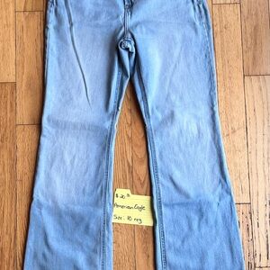 American Eagle Outfitters Blue Flare Wide Leg Jeans